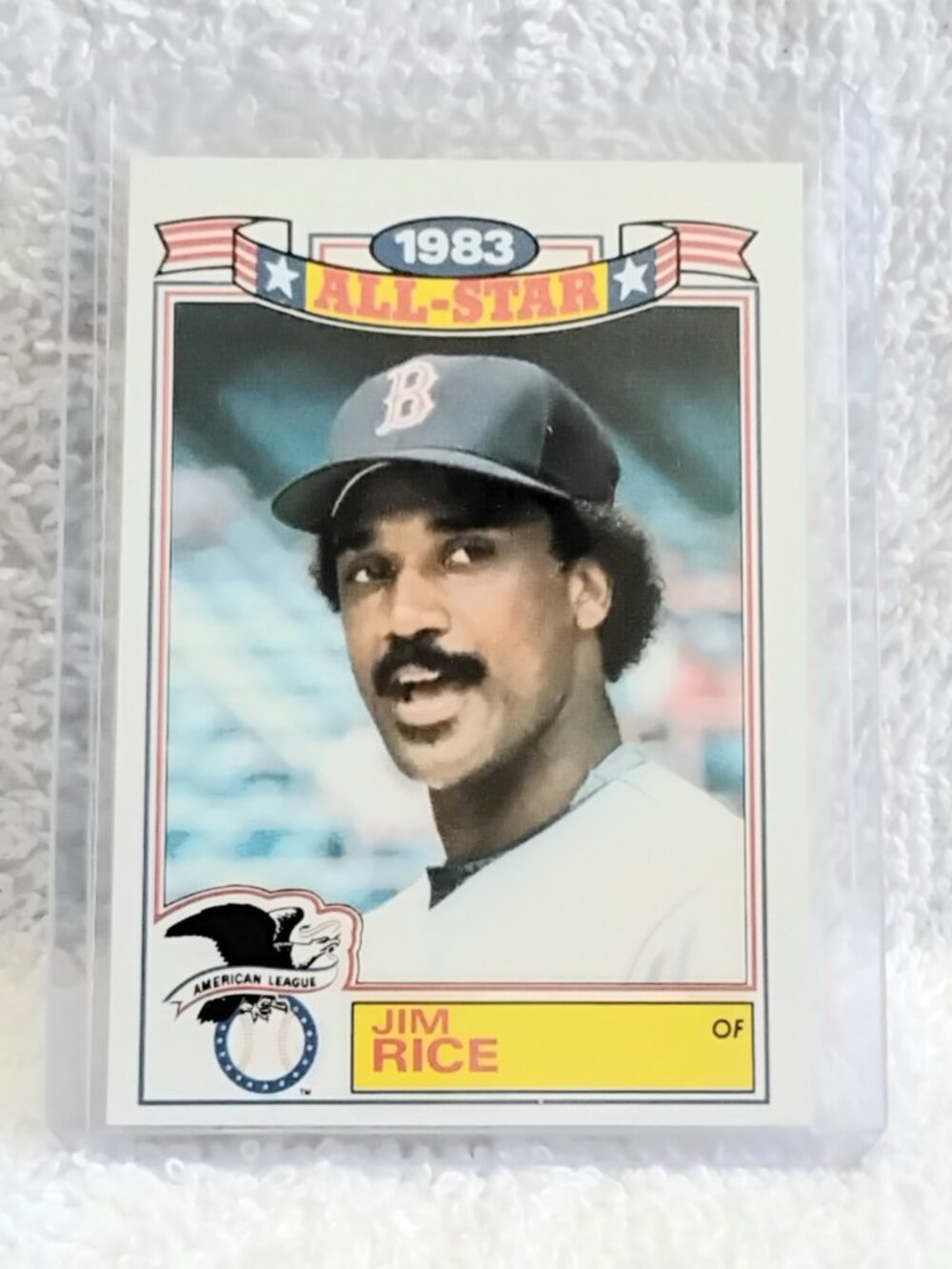 5/$20 Mint 1983 Topps Jim Rice All-Star Commemorative MLB Card 6!!